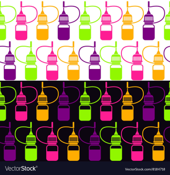 Endless background of bottle vector image Endless background of bottle vector image