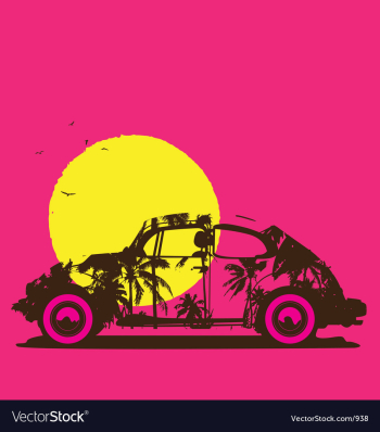 Endless summer vector image Endless summer vector image