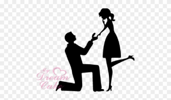 Engagement Proposal Silhouette Marriage Proposal Silhouette - Engagement Wishing Well Wording