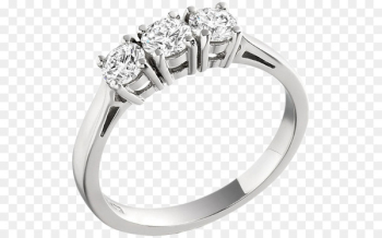 Engagement ring Brilliant Three Stone Ring - ring Engagement ring Brilliant Three Stone Ring - ring