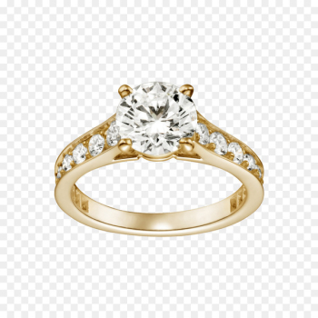 Engagement ring Diamond Wedding ring Gold - Cartier diamond ring 