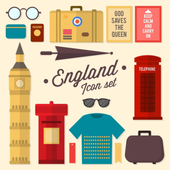 England icon set England icon set