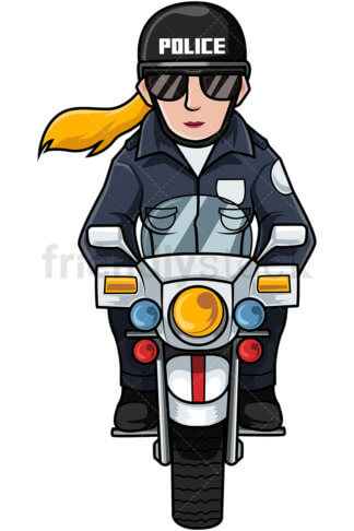 English Policewoman Writing A Ticket Cartoon Vector Clipart ...