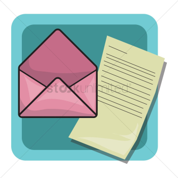 Envelope and letter Envelope and letter