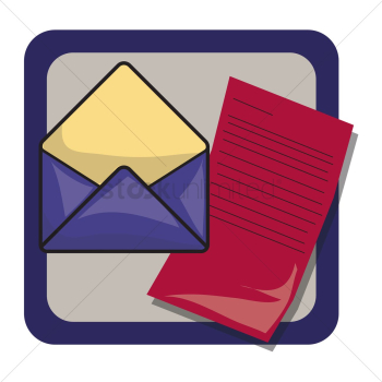 Envelope and letter Envelope and letter