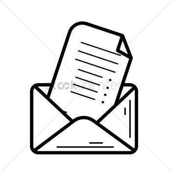 Envelope and letter Envelope and letter
