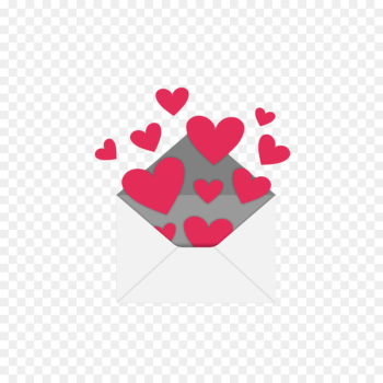 Envelope Heart - Flying envelopes Love Envelope Heart - Flying envelopes Love