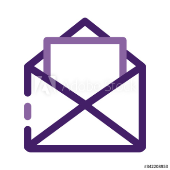 envelope mail send line style icon envelope mail send line style icon
