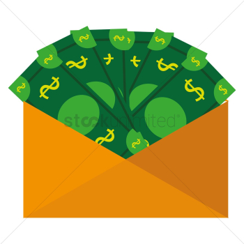 Envelope with cash Envelope with cash
