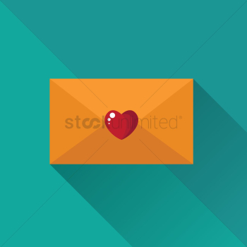 Envelope with heart Envelope with heart