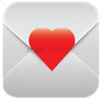 Envelope with heart Envelope with heart