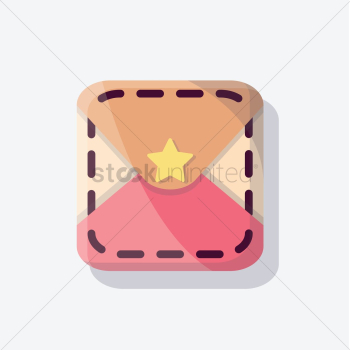 Envelope with star Envelope with star