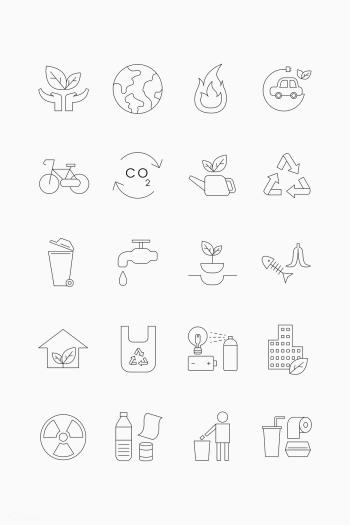 Environmental icon set | Free stock vector - 1206836 Environmental icon set | Free stock vector - 1206836
