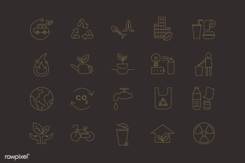 Environmental icon set | Free stock vector - 1206863 Environmental icon set | Free stock vector - 1206863