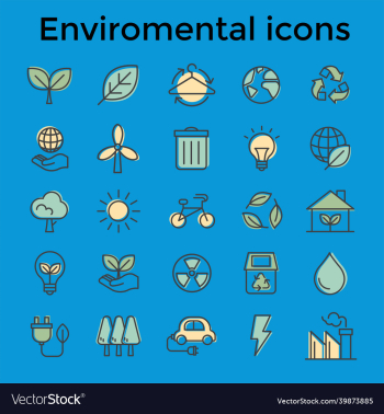 environmental icons environmental icons