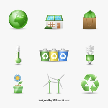 Environmental icons for earth day Environmental icons for earth day