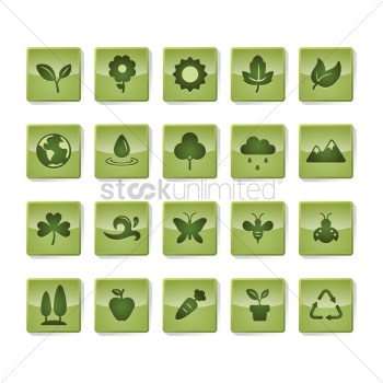 Environmental themed icons Environmental themed icons
