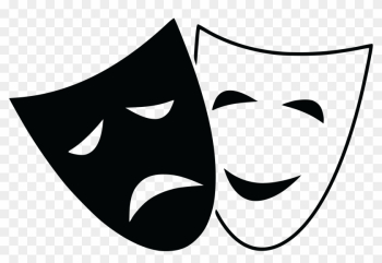 - Eps, - Svg, - Free Clipart Of Theater Masks - Comedy And Tragedy Masks