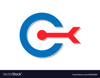 eps10 letter c logo with target logo eps10 letter c logo with target logo