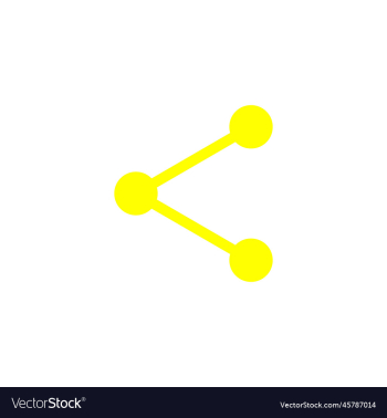 eps10 yellow share button abstract icon eps10 yellow share button abstract icon