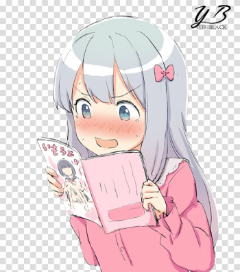 Eromanga Sensei Anime Internet Mobile Phones Japanese destroyer Sagiri, Eromanga Sensei transparent background PNG clipart