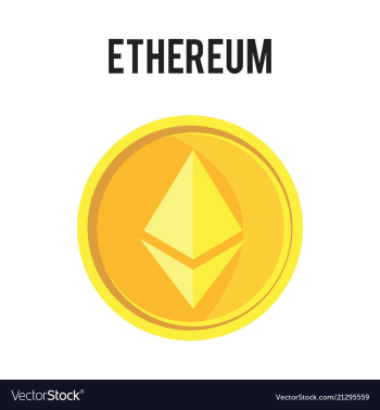 Ethereum symbol icon eps file vector image