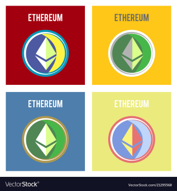 Ethereum symbol icon eps file vector image