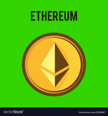 Ethereum symbol icon eps file vector image