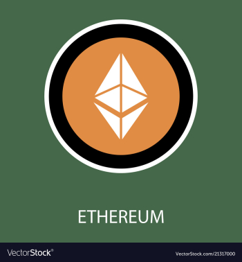 Ethereum symbol icon eps file vector image