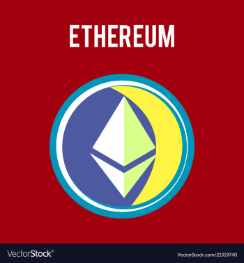 Ethereum symbol icon eps file vector image