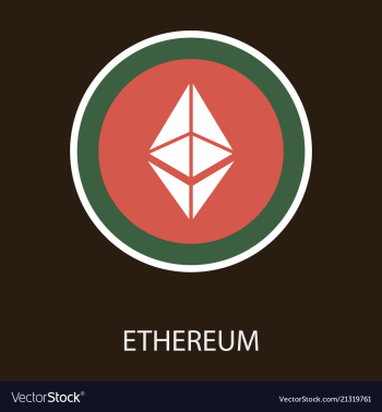 Ethereum symbol icon eps file vector image