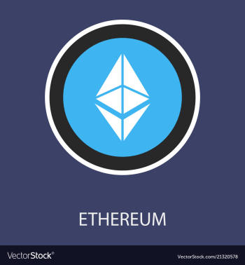 Ethereum symbol icon eps file vector image