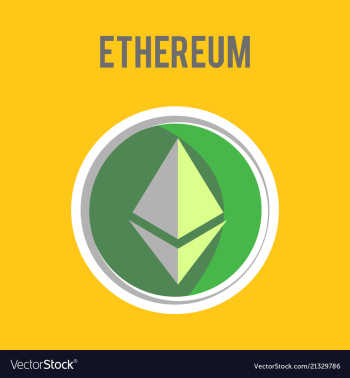 Ethereum symbol icon eps file vector image
