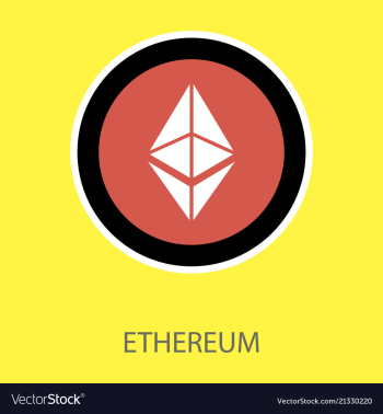 Ethereum symbol icon eps file vector image