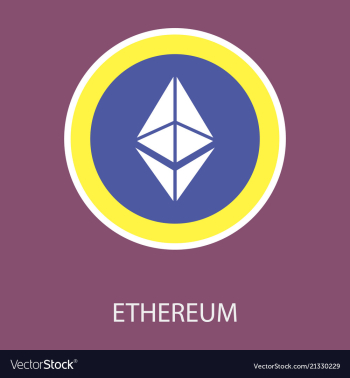 Ethereum symbol icon eps file vector image