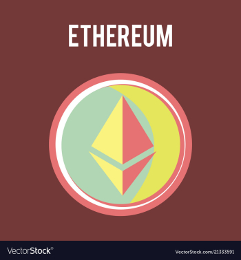 Ethereum symbol icon eps file vector image