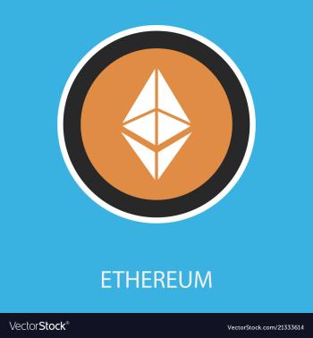 Ethereum symbol icon eps file vector image