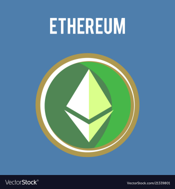 Ethereum symbol icon eps file vector image