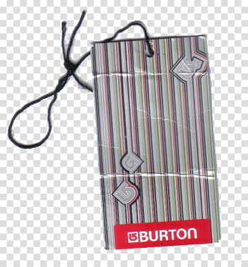 Etiquettes, Burton paper gift bag transparent background PNG clipart