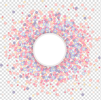 Euclidean Flower Computer file, Colorful abstract flower ring transparent background PNG clipart