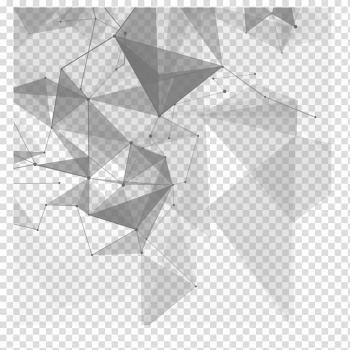 Euclidean Technology, Technology creative material, blue and black abstract transparent background PNG clipart