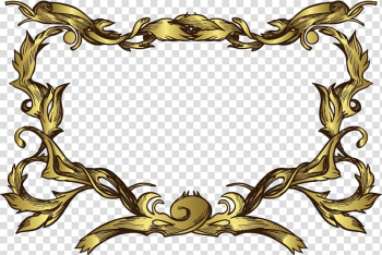 Euclidean , Texture Free gold frame buckle material transparent background PNG clipart