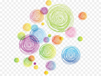 Euclidean vector Circle Line - Colorful abstract geometric circle line 