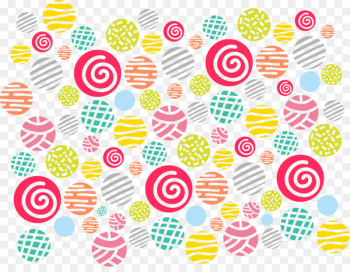 Euclidean vector Color - Hand painted colorful circle lollipop 