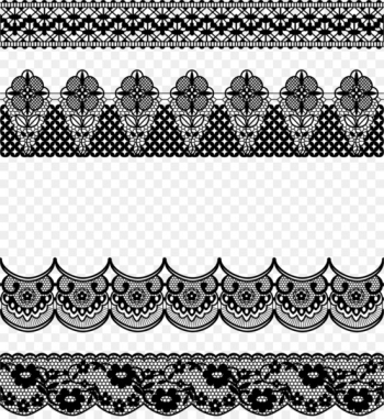 Euclidean vector Lace - Black romantic lace edge Euclidean vector Lace - Black romantic lace edge