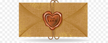 Euclidean vector Printing Seal - Heart-shaped wax seal envelopes 