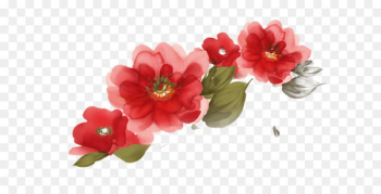 Euclidean vector - Red watercolor flower decoration pattern Euclidean vector - Red watercolor flower decoration pattern