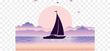 Euclidean vector Sea Illustration - Sea sailing vector Euclidean vector Sea Illustration - Sea sailing vector