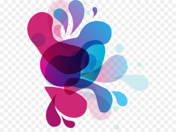 Euclidean vector Shape Color Download - Colored drops pattern background 