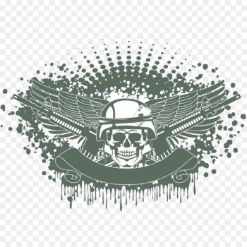 Euclidean vector Symbol Military Skull - Vector skull badge military 